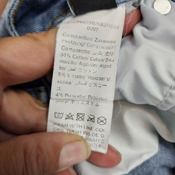 Shein Skirt Womens 6 Medium Wash Stretch Slit Straight Denim *Read* - Picture 11 of 12